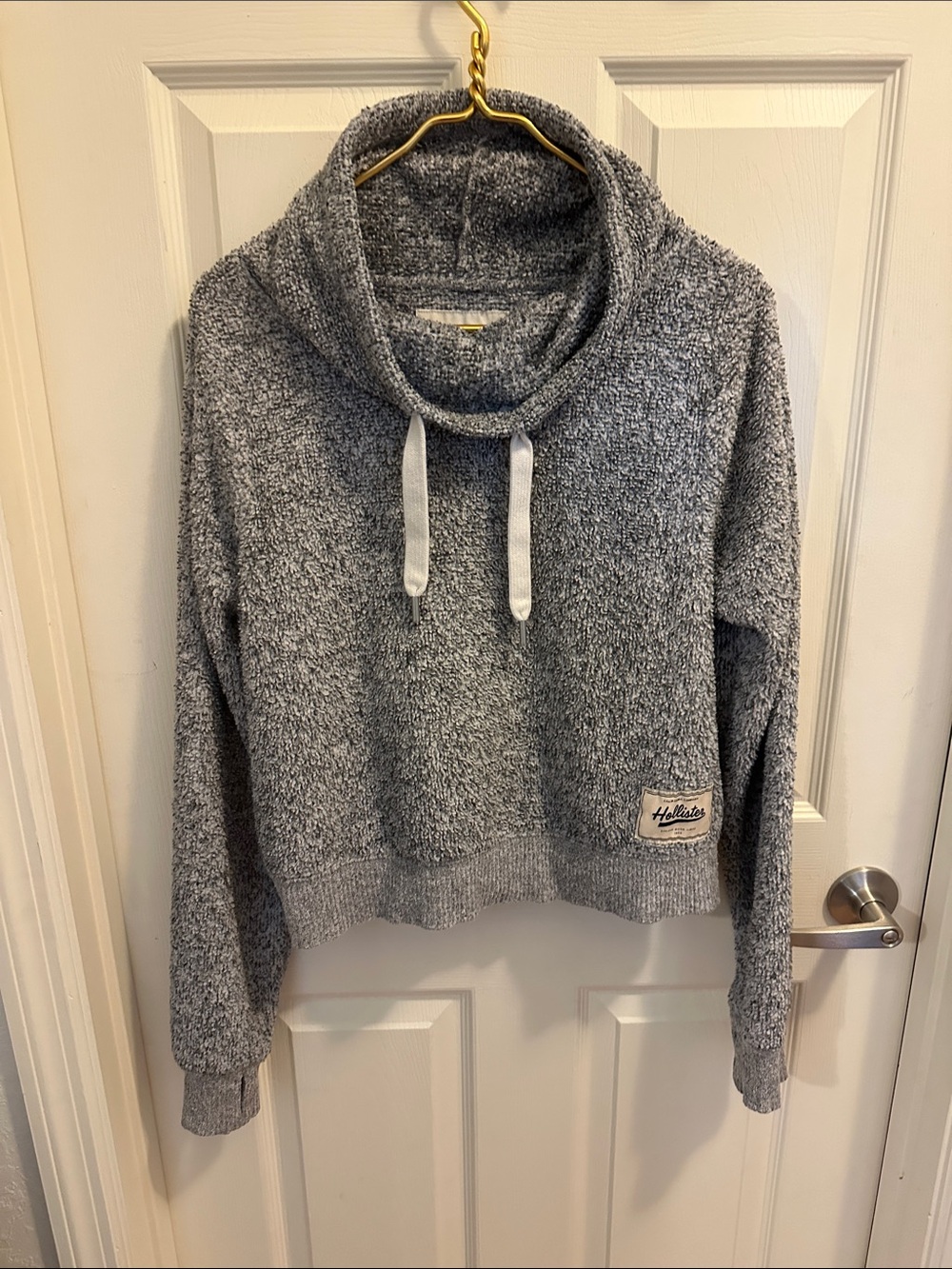 Hollister Gray Cozy Cowl Neck Sweatshirt